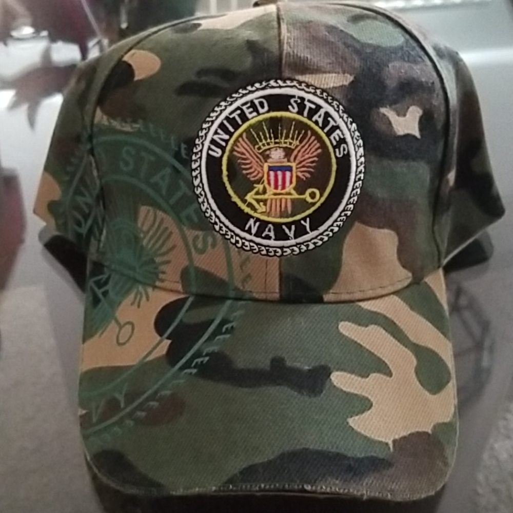 US Military Navy Seal Camo Baseball Cap, One Size